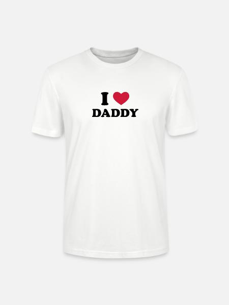 I Love Daddy - Stanley/Stella Unisex Bio-T-Shirt CRAFTER - Weiß