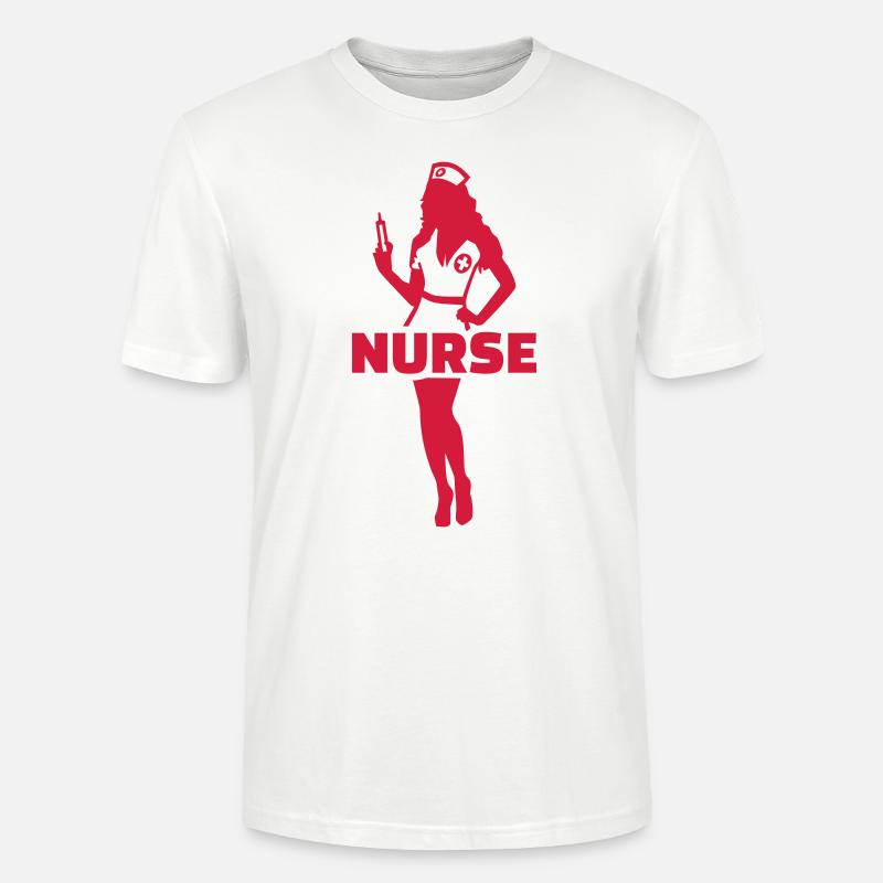 Krankenschwester - Stanley/Stella Unisex Bio-T-Shirt CRAFTER - Weiß