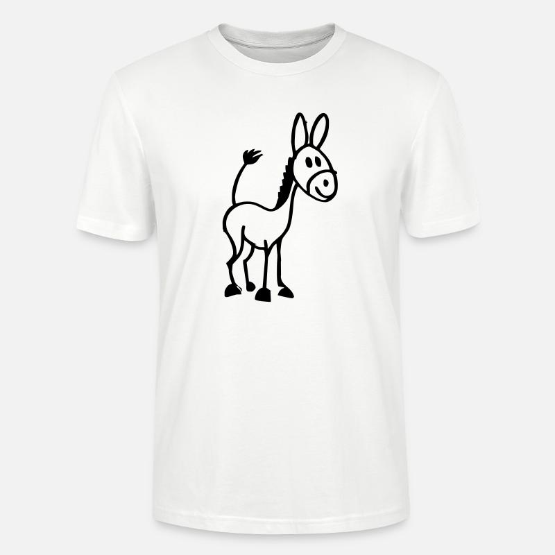 Eselchen - Stanley/Stella Unisex Bio-T-Shirt CRAFTER - Weiß