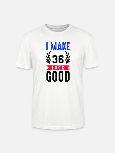 look good 36 - Stanley/Stella CRAFTER Unisex Organic T-Shirt - white