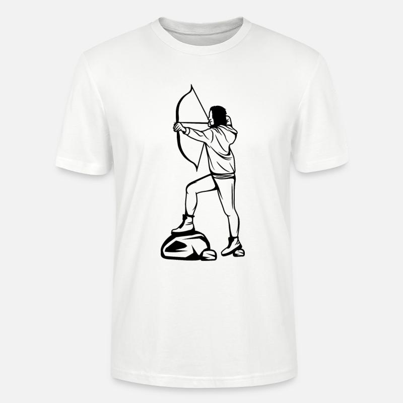 Archer Sketch - Stanley/Stella CRAFTER Unisex Organic T-Shirt - white