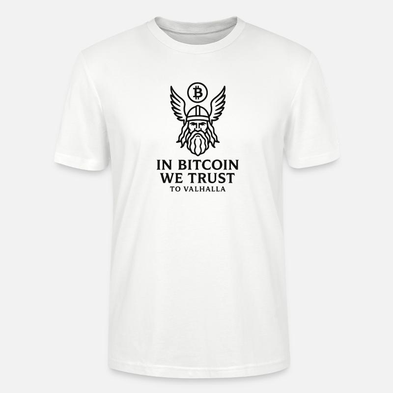 Bitcoin Valhalla - Stanley/Stella Unisex Bio-T-Shirt CRAFTER - Weiß