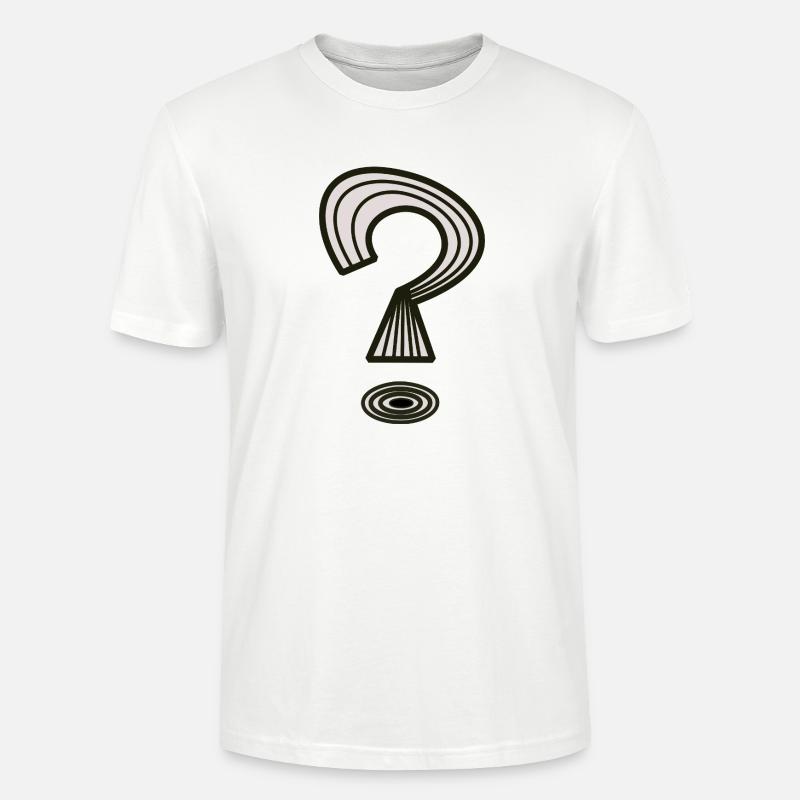 Point d’interrogation de Cean - T-shirt bio CRAFTER Stanley Stella Unisexe - blanc