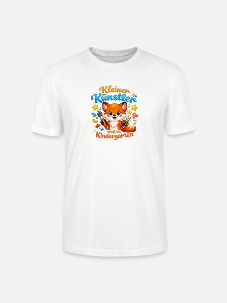 Kleiner Künstler im Kindergarten - Stanley/Stella Unisex Bio-T-Shirt CRAFTER - Weiß