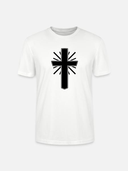 Kreuz Christentum - Stanley/Stella Unisex Bio-T-Shirt CRAFTER - Weiß