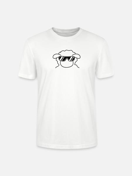 Cool Sheep Head - Stanley/Stella CRAFTER Unisex Organic T-Shirt - white