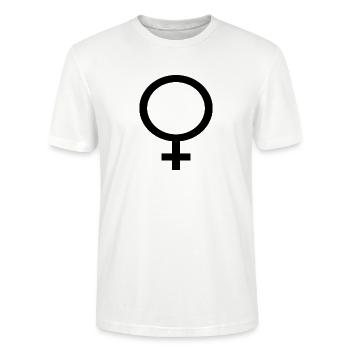 Shirt Female - Stanley/Stella CRAFTER Unisex Organic T-Shirt - white - Front - Alina (178cm) & Michal (187cm)
