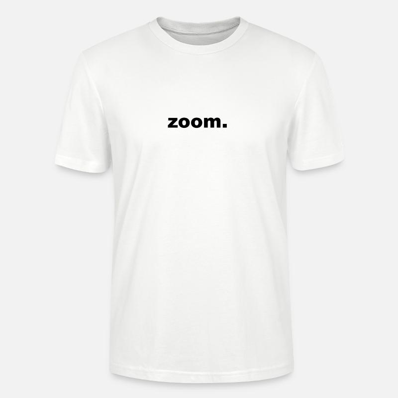 zoom schwarz - Stanley/Stella Unisex Bio-T-Shirt CRAFTER - Weiß