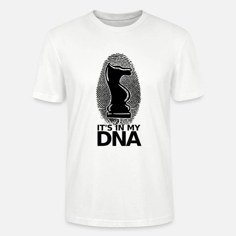 Échecs Échecs Schachmatt DNA Échecs - T-shirt bio CRAFTER Stanley Stella Unisexe - blanc