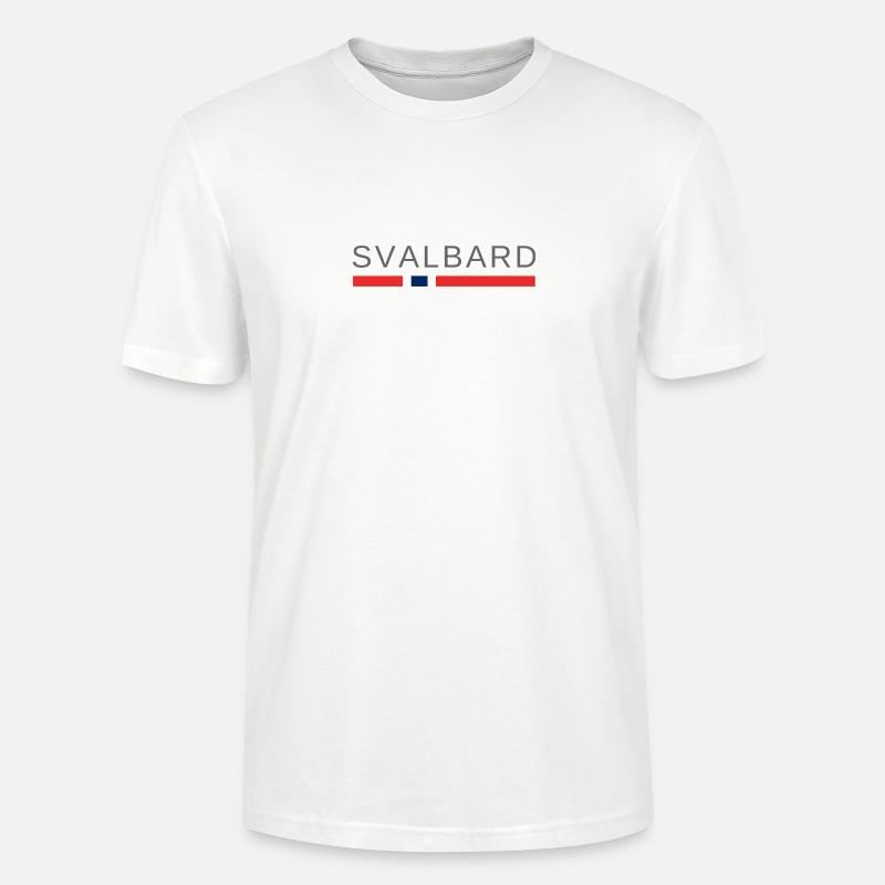 Svalbard Norvège - T-shirt bio CRAFTER Stanley Stella Unisexe - blanc