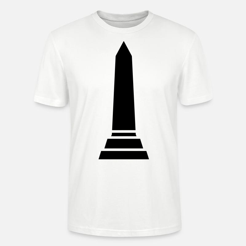 obelisk - Stanley/Stella CRAFTER Unisex Organic T-Shirt - white