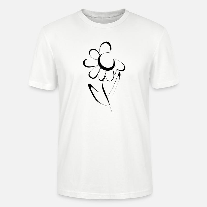 Conception de fleurs - T-shirt bio CRAFTER Stanley Stella Unisexe - blanc