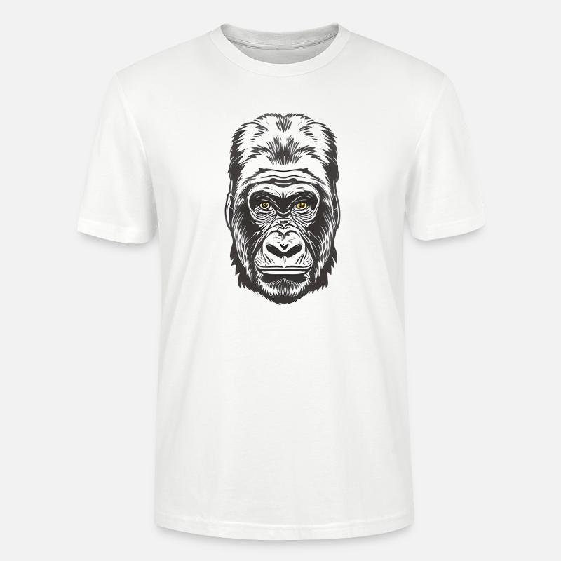 Gorilla - Stanley/Stella Unisex Bio-T-Shirt CRAFTER - Weiß