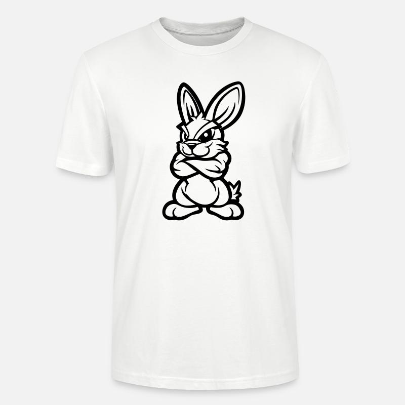 Hase Rabbit Comic - Stanley/Stella Unisex Bio-T-Shirt CRAFTER - Weiß