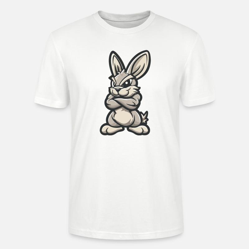 Hase Rabbit Comic - Stanley/Stella Unisex Bio-T-Shirt CRAFTER - Weiß