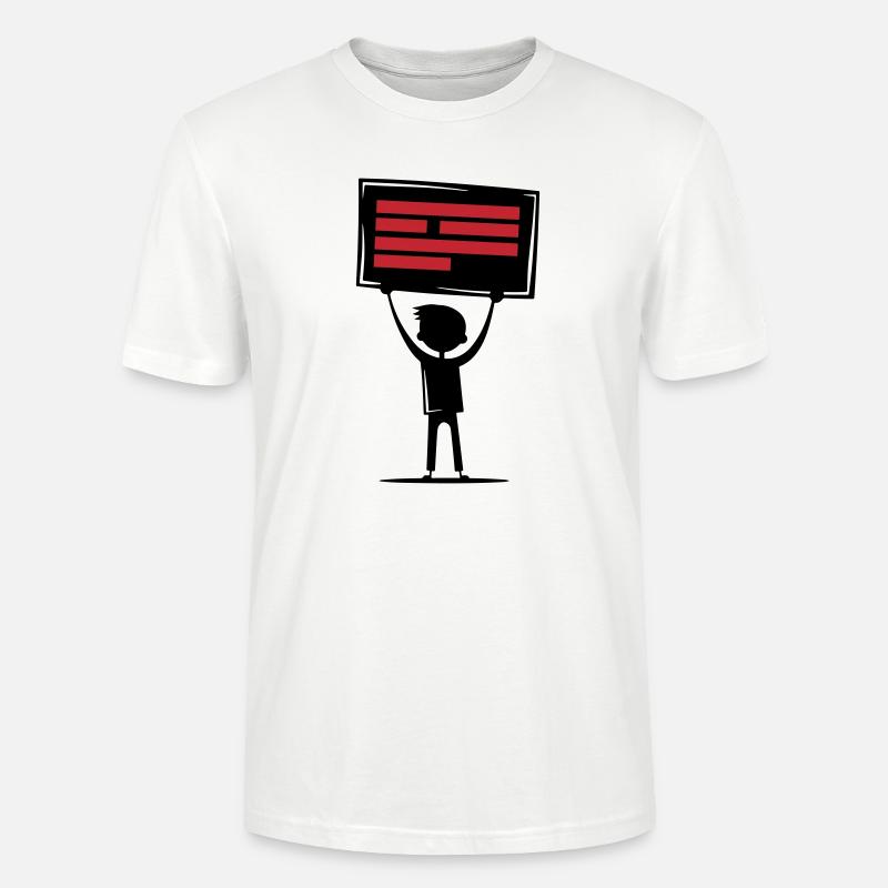 Botschaft Demonstration - Stanley/Stella Unisex Bio-T-Shirt CRAFTER - Weiß