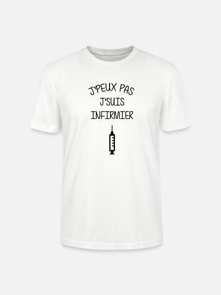Nurse PKrankenschwester Infirmier Infirmière - Stanley/Stella CRAFTER Unisex Organic T-Shirt - white