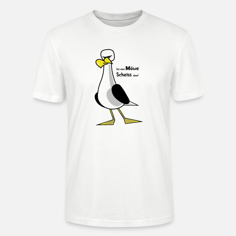 Sei eine Möwe ... - Stanley/Stella Unisex Bio-T-Shirt CRAFTER - Weiß