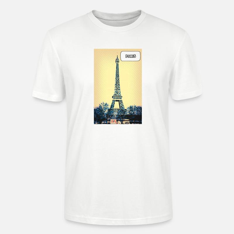 Eiffel Pop Art Paris - Stanley/Stella Unisex Bio-T-Shirt CRAFTER - Weiß