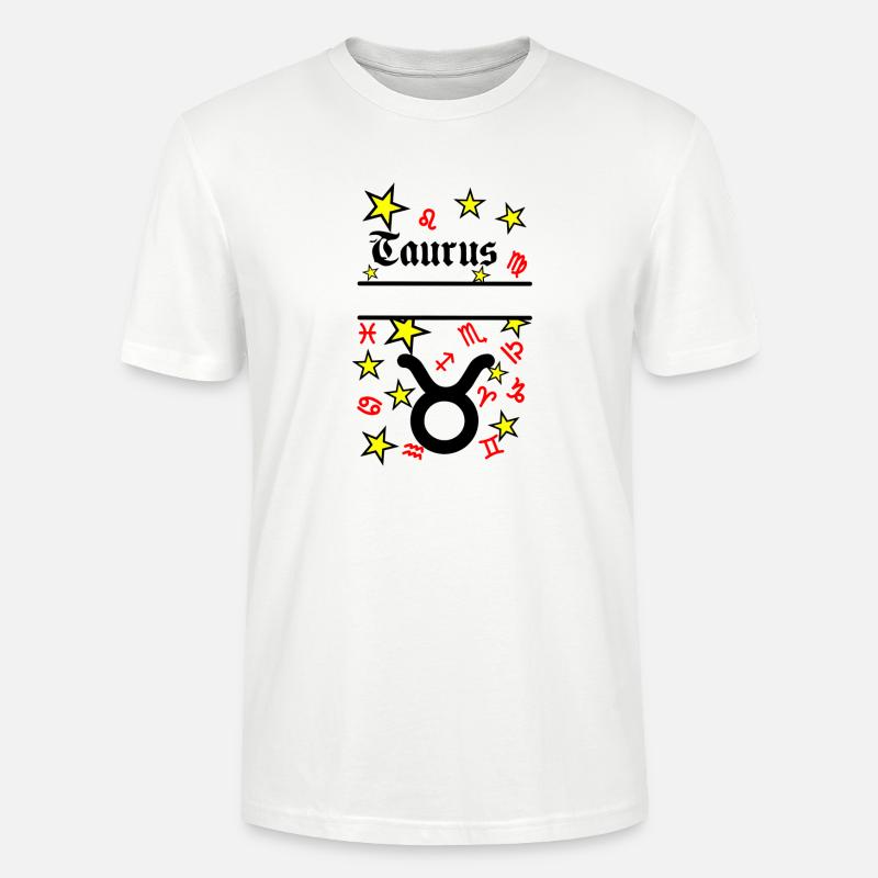 Stier Stier Sternzeichen - Stanley/Stella Unisex Bio-T-Shirt CRAFTER - Weiß