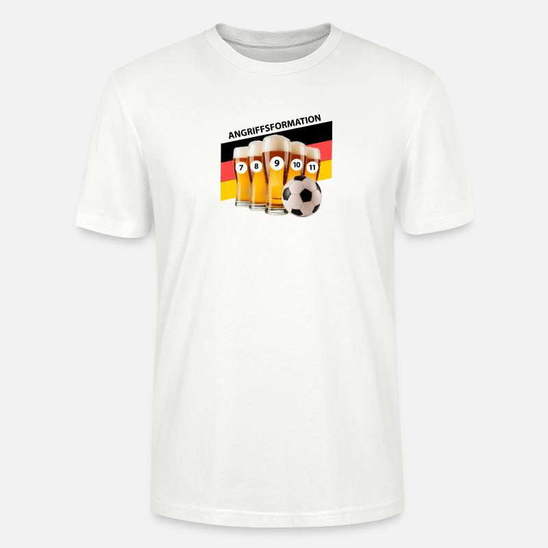 Fussball - Bester Sturm - Stanley/Stella Unisex Bio-T-Shirt CRAFTER - Weiß