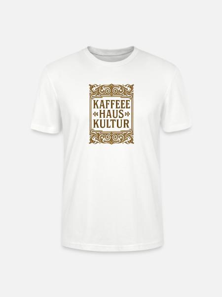 Coffee house culture - Stanley/Stella CRAFTER Unisex Organic T-Shirt - white