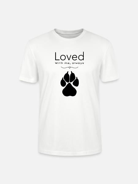 Dog – loved - Stanley/Stella CRAFTER Unisex Organic T-Shirt - white