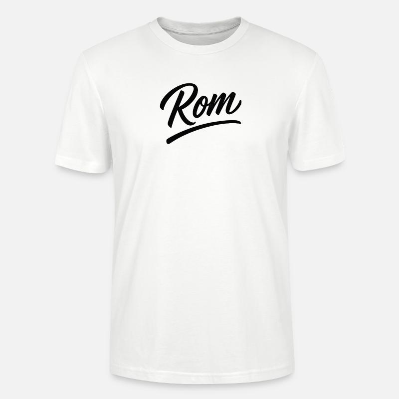 Rom Script Lettering Subline - Stanley/Stella CRAFTER Unisex Organic T-Shirt - white