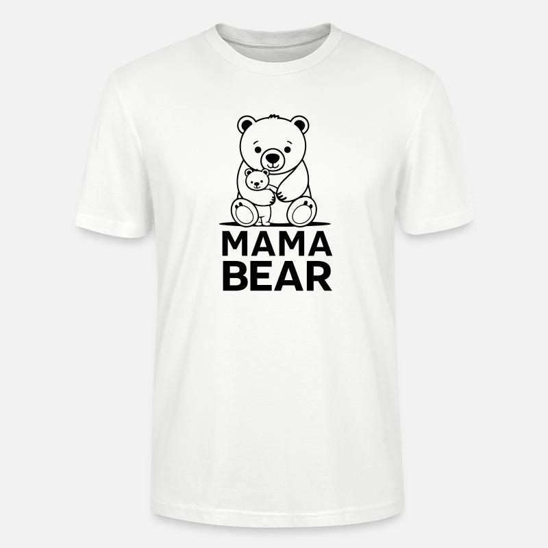 Maman ourse - T-shirt bio CRAFTER Stanley Stella Unisexe - blanc