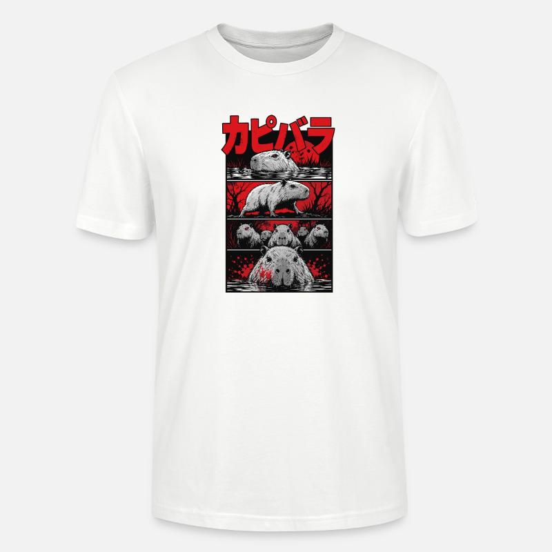 Blutsee Capybara Horror - Stanley/Stella Unisex Bio-T-Shirt CRAFTER - Weiß