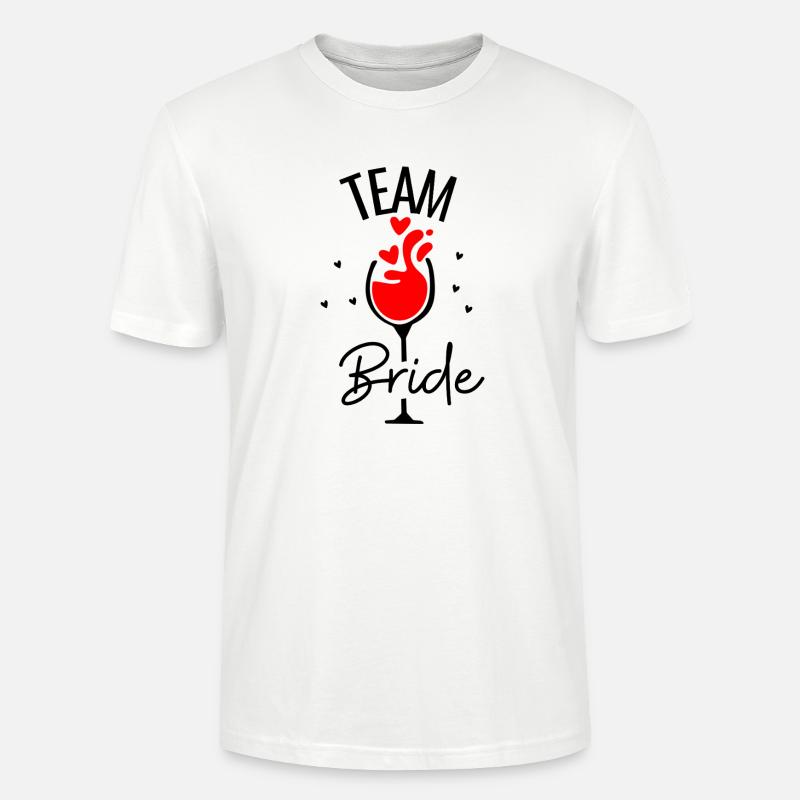 Équipe Mariée Vin - T-shirt bio CRAFTER Stanley Stella Unisexe - blanc