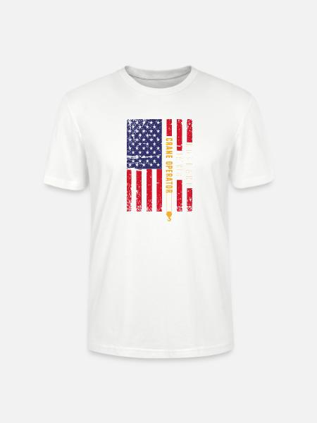 Kranführer Kran - Stanley/Stella Unisex Bio-T-Shirt CRAFTER - Weiß