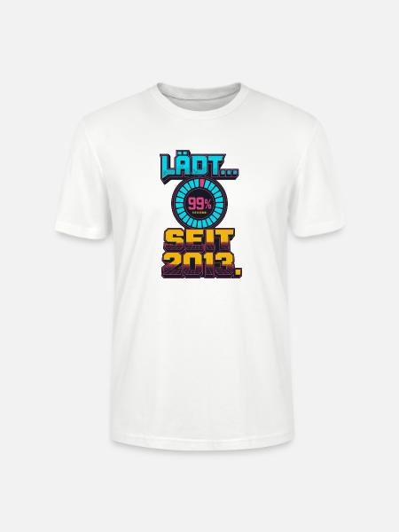 Lädt Seit 2013 Retro Gamer - Stanley/Stella Unisex Bio-T-Shirt CRAFTER - Weiß