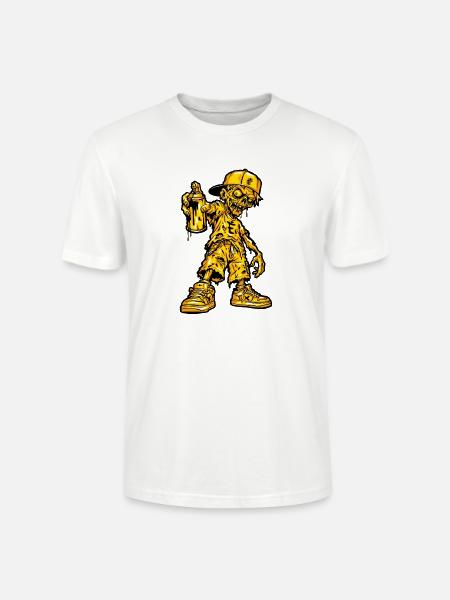 Zombie Graffiti Halloween - Stanley/Stella Unisex Bio-T-Shirt CRAFTER - Weiß