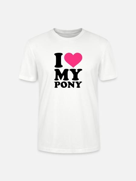 Pony - Stanley/Stella Unisex Bio-T-Shirt CRAFTER - Weiß