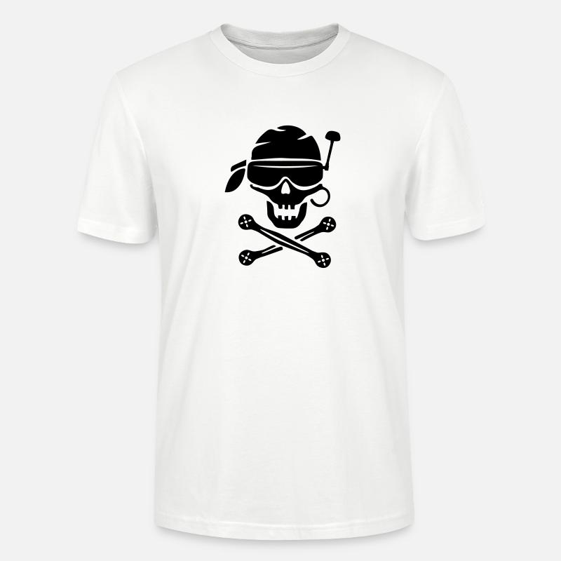 Pirate FPV-Treiber - Stanley/Stella Unisex Bio-T-Shirt CRAFTER - Weiß