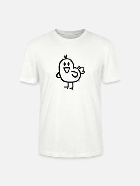 Oiseau - T-shirt bio CRAFTER Stanley Stella Unisexe - blanc