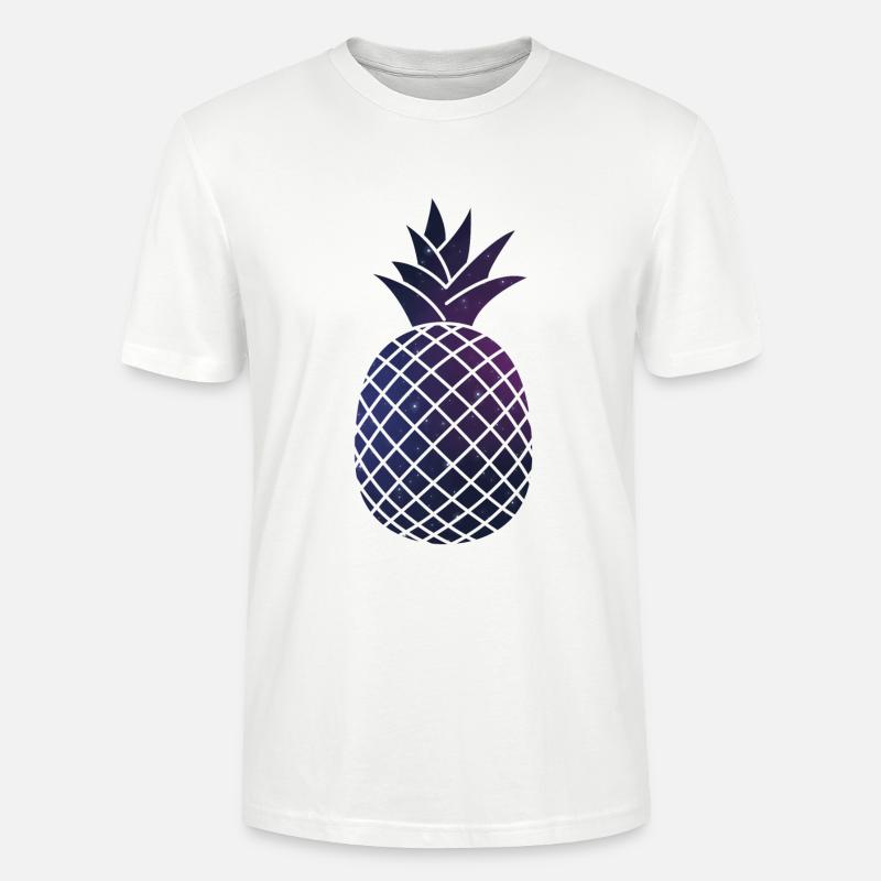 Ananas de l'espace - T-shirt bio CRAFTER Stanley Stella Unisexe - blanc