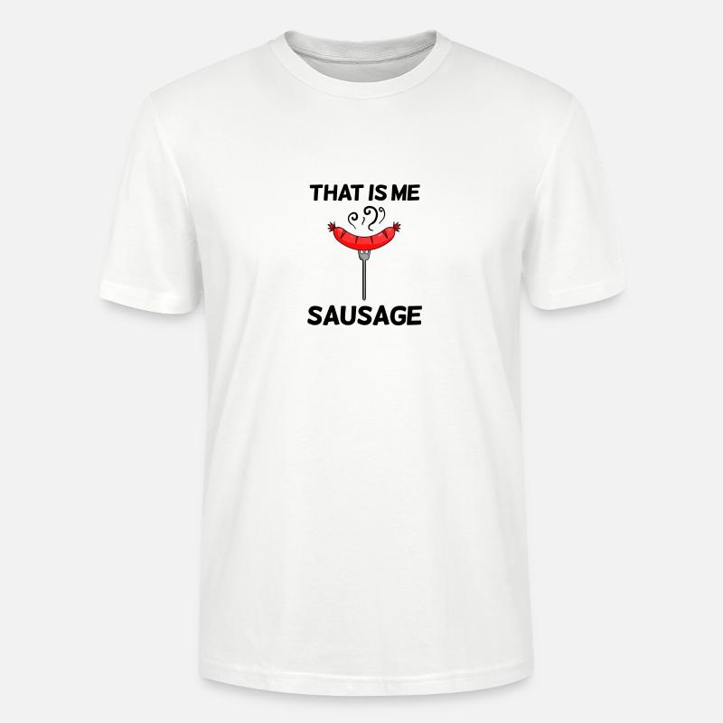 Wurst Spruch lustig - Stanley/Stella Unisex Bio-T-Shirt CRAFTER - Weiß