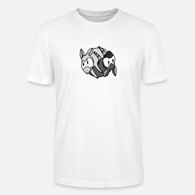 Yin Yang Okapi - Stanley/Stella Unisex Bio-T-Shirt CRAFTER - Weiß
