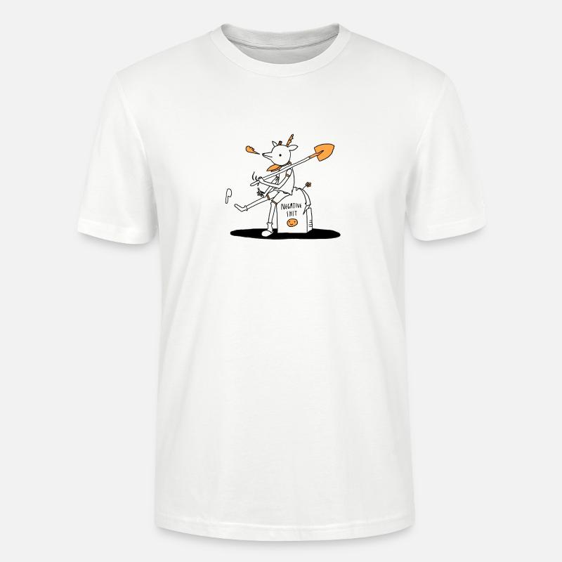 negativ shit png - Stanley/Stella Unisex Bio-T-Shirt CRAFTER - Weiß