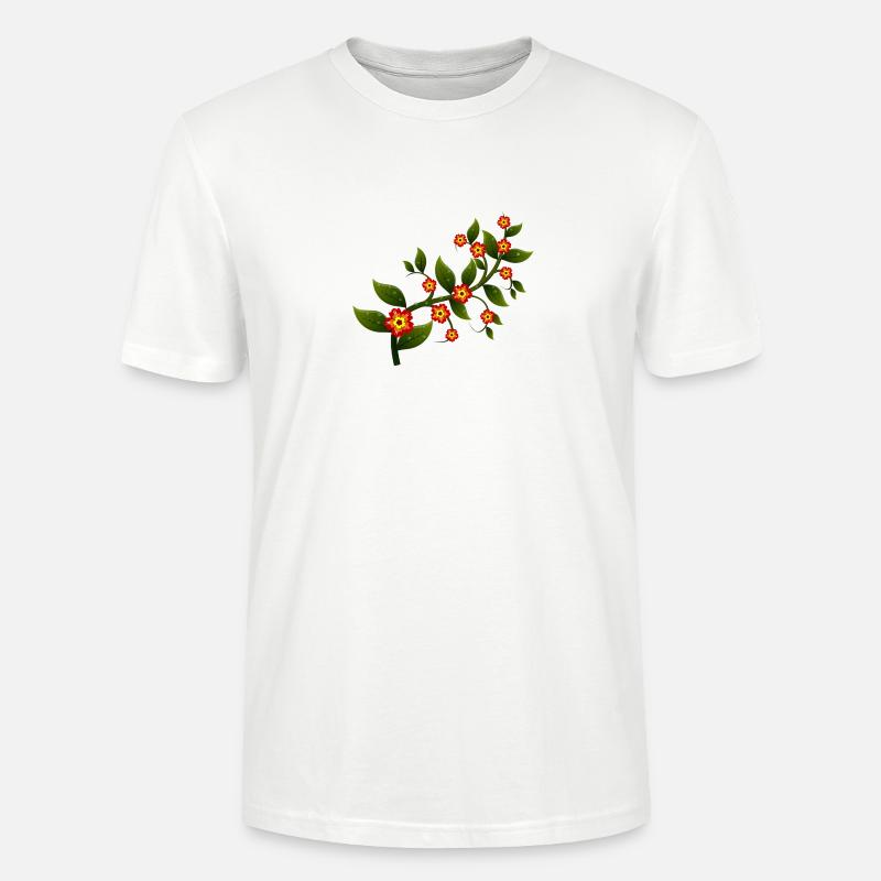 fleurs - T-shirt bio CRAFTER Stanley Stella Unisexe - blanc
