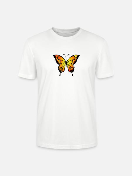 papillon - T-shirt bio CRAFTER Stanley Stella Unisexe - blanc