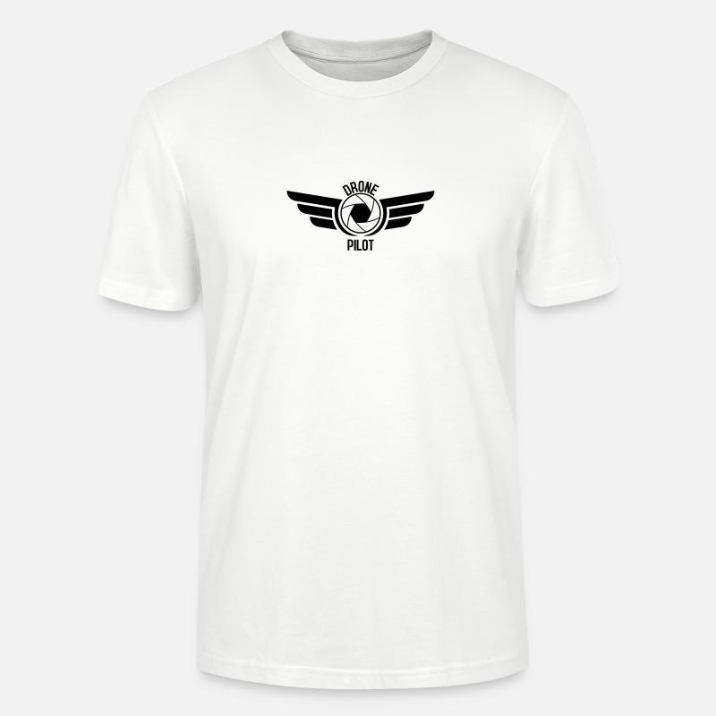 dronepilot 1 - T-shirt bio CRAFTER Stanley Stella Unisexe - blanc