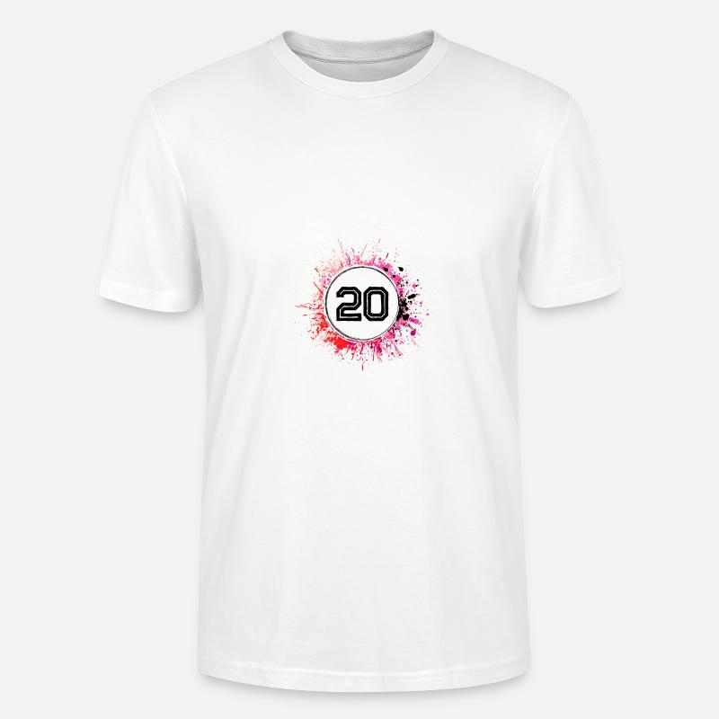 20 Nombre d’objets blob - T-shirt bio CRAFTER Stanley Stella Unisexe - blanc