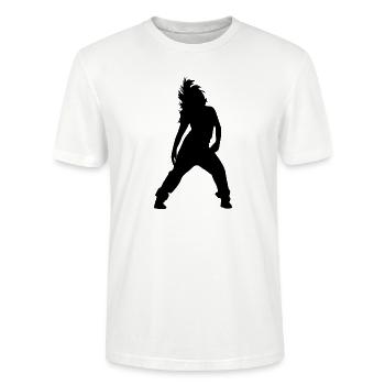 breakdance - Stanley/Stella CRAFTER Unisex Organic T-Shirt - white - Front - Alina (178cm) & Michal (187cm)
