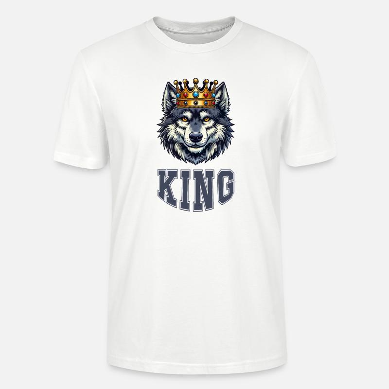 wolf king - Stanley/Stella Unisex Bio-T-Shirt CRAFTER - Weiß