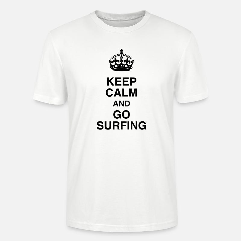 surf / surfeur / surfer / plage - T-shirt bio CRAFTER Stanley Stella Unisexe - blanc