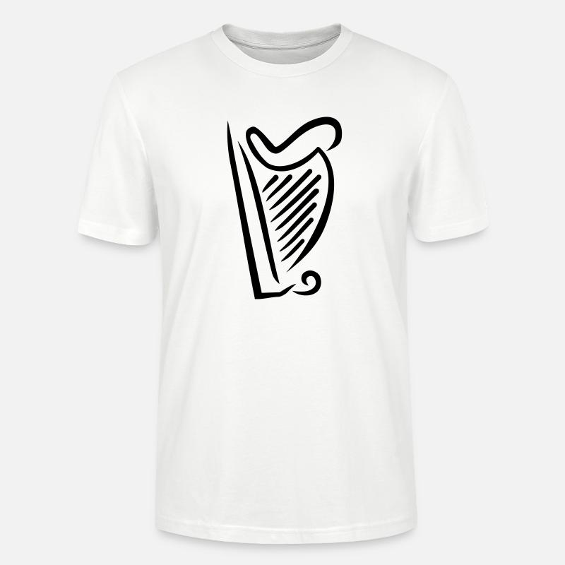 Harfe - Stanley/Stella Unisex Bio-T-Shirt CRAFTER - Weiß