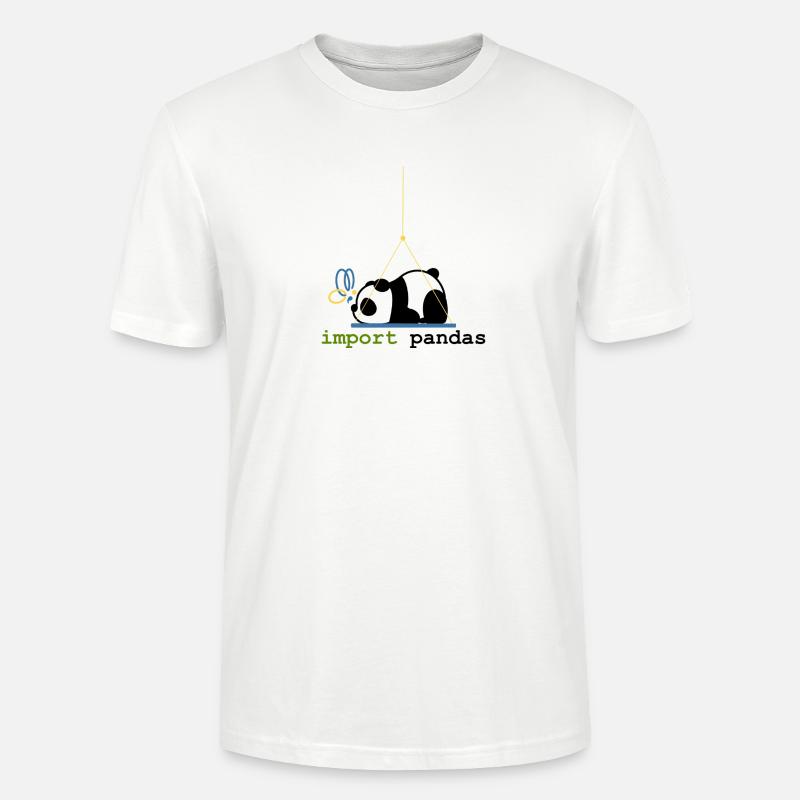 Python-Witze Pandas importieren Programmierung - Stanley/Stella Unisex Bio-T-Shirt CRAFTER - Weiß